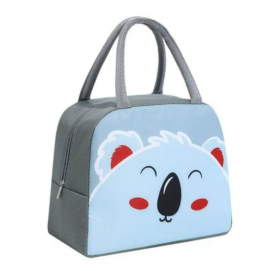 Morgan Sweet Koala Bear Blue Animal Face Small Insulated Lunch Bag